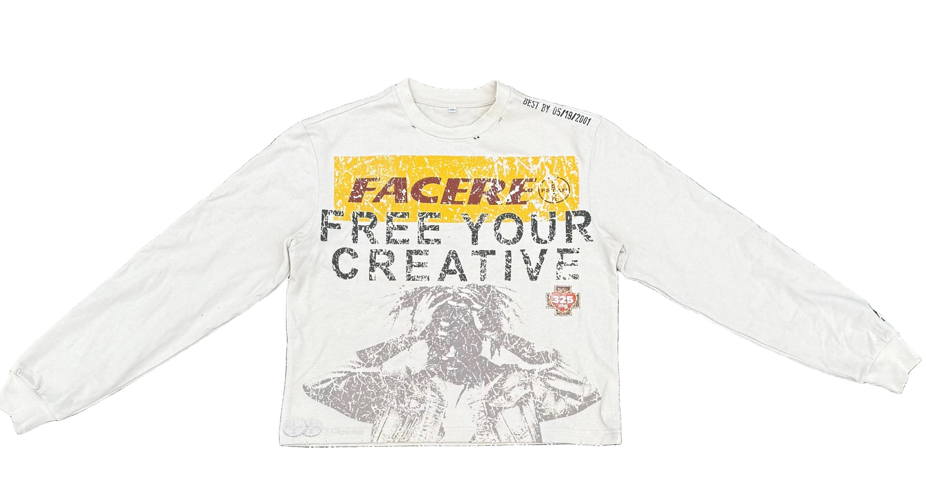 "Creative Capsule" Distressed Longsleeve Tee