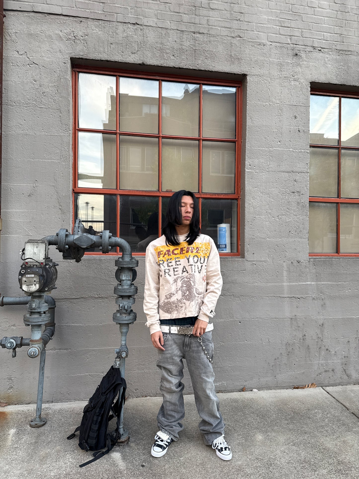 "Creative Capsule" Distressed Longsleeve Tee