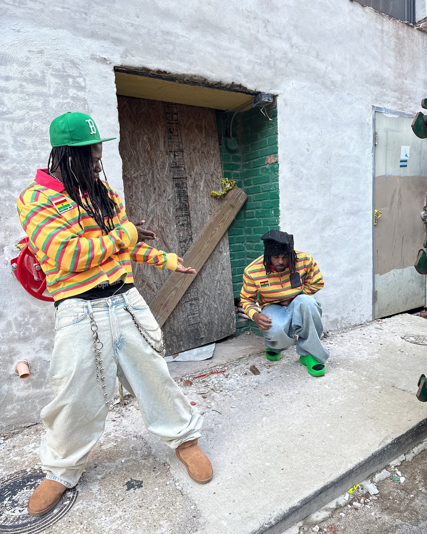 Ghana "25th Olympian" Striped Polo