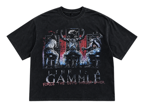 "CASINO OF LIFE" DISTRESSED TEE