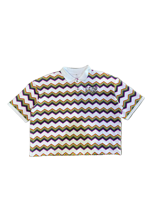"LOLLIPOP" ZIGZAG STRIPED POLO