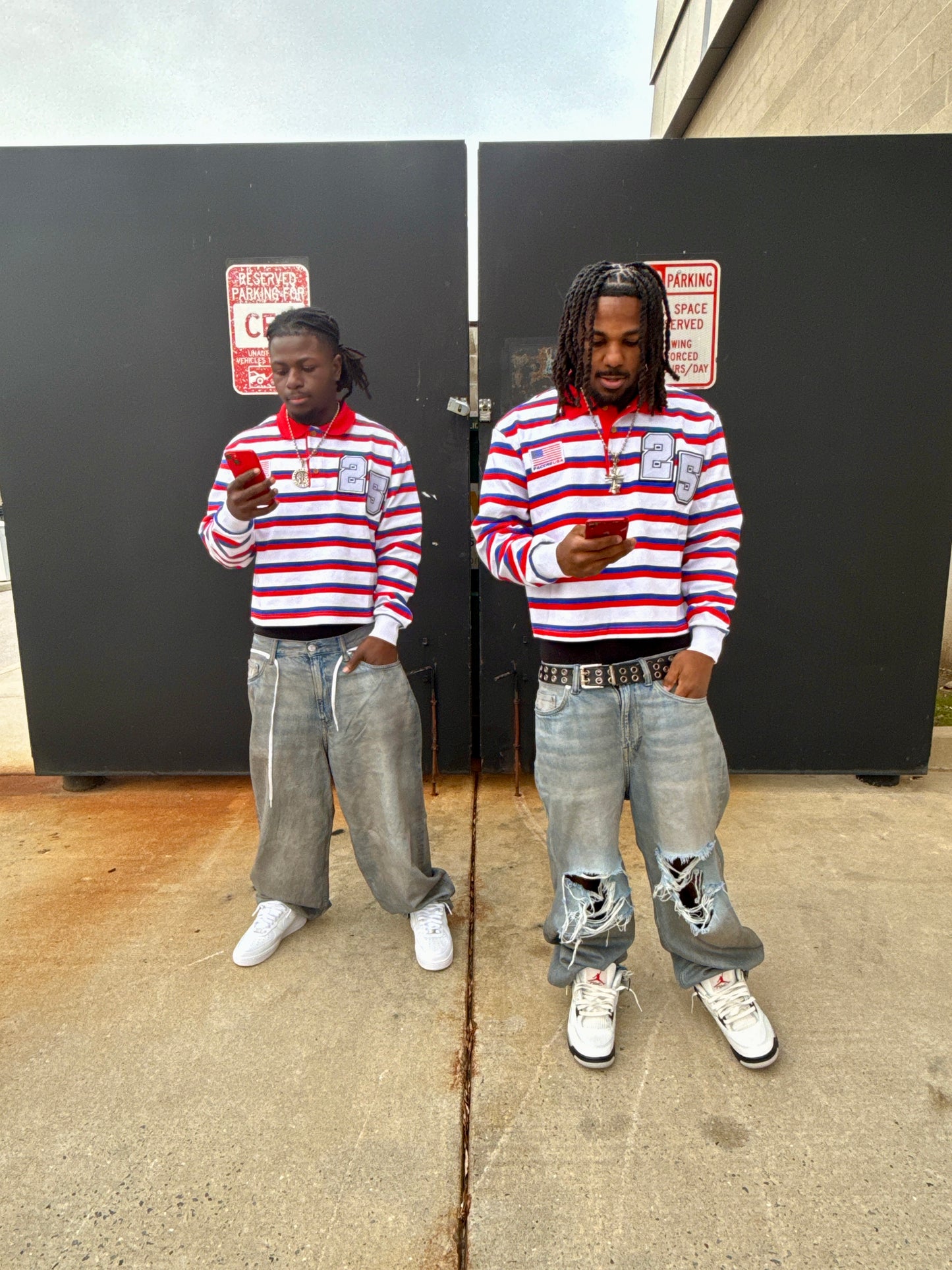 "USA 25th OLYMPIAN" STRIPED RUGBY POLO