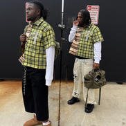 Pearlized “Mocha To Matcha” Double Layered Flannel